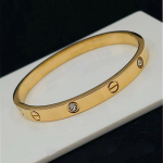 Women Gold-Plated and Diamond Bangle-Style Bracelet